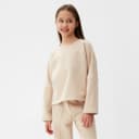 Свитшот для девочки MINAKU, бежевый, рост 128 см