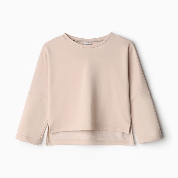 Свитшот для девочки MINAKU, бежевый, рост 128 см