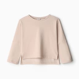 Свитшот для девочки MINAKU, бежевый, рост 128 см