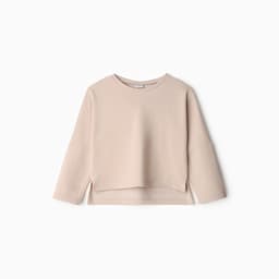 Свитшот для девочки MINAKU, бежевый, рост 128 см