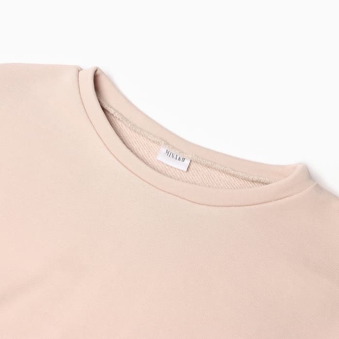 Свитшот для девочки MINAKU, бежевый, рост 128 см