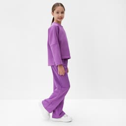 Свитшот для девочки MINAKU, лавандовый, рост 140 см