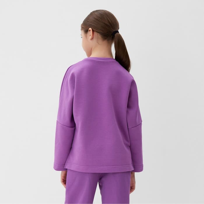 Свитшот для девочки MINAKU, лавандовый, рост 140 см