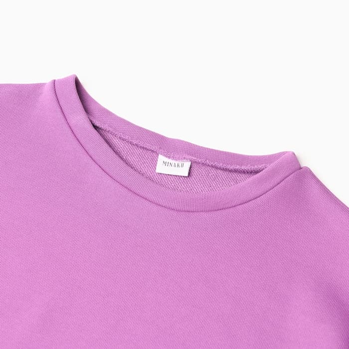 Свитшот для девочки MINAKU, лавандовый, рост 140 см