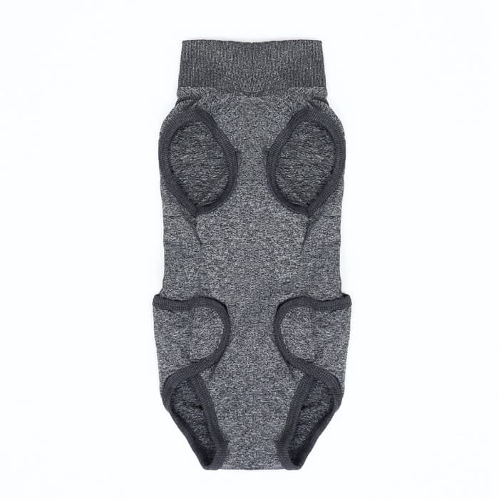 Попона послеоперационная, размер XS, ОГ 45-54, ОТ 33-38 см, вес 14-20 кг, полиэстер, спандекс, серая