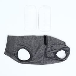 Попона послеоперационная, размер XS, ОГ 45-54, ОТ 33-38 см, вес 14-20 кг, полиэстер, спандекс, серая