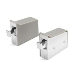 Навес мебельный для кухонных шкафов “P01“, серый, нагрузка 100 кг на пару, набор 2 шт.