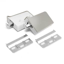 Навес мебельный для кухонных шкафов “P01“, серый, нагрузка 100 кг на пару, набор 2 шт.