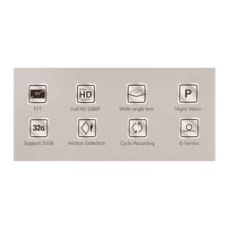 Видеорегистратор, Wi-Fi, FHD 1080 IPS 1.5, 120°