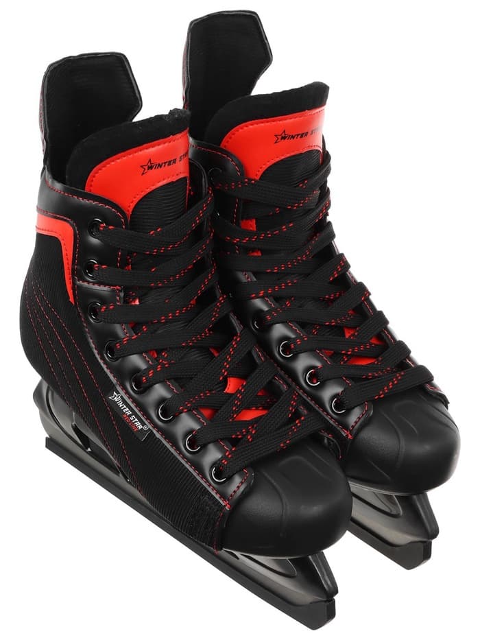 Коньки хоккейные Winter Star Powerplay Red, размер 44