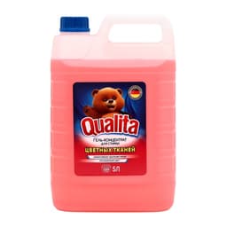 Гель для стирки QUALITA, концентрат, для цветного, 5 л
