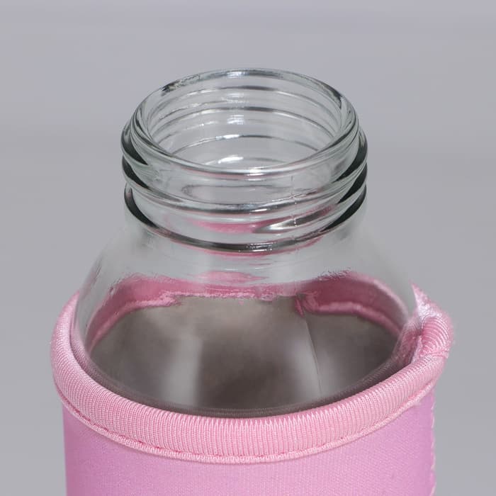 Бутылка для воды стеклянная в чехле «Котики», 350 мл