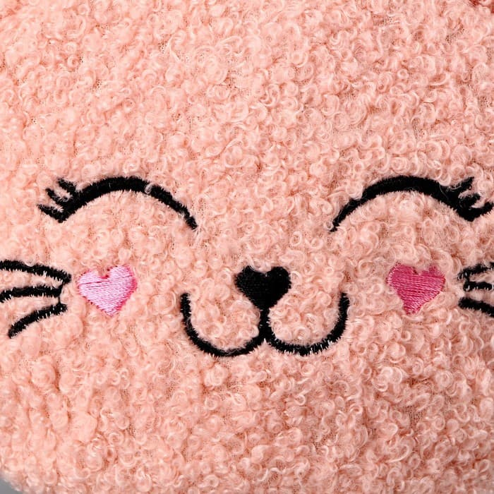 Сумка детская мягкая «Котёнок», 15×13 см, розовая