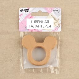 Основа для макраме «Мышка», 6.4×5.7×1 см