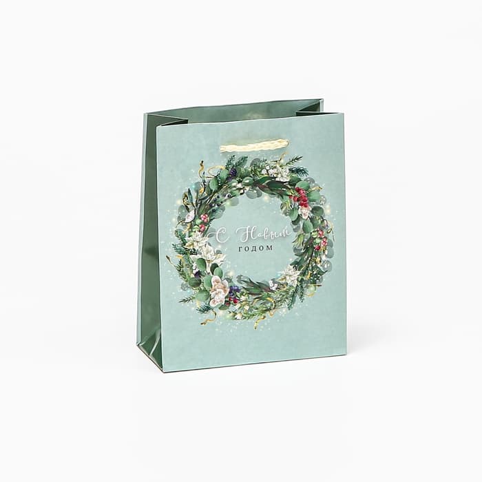Пакеты подарочные новогодние «Счастья и любви», набор 4 шт.