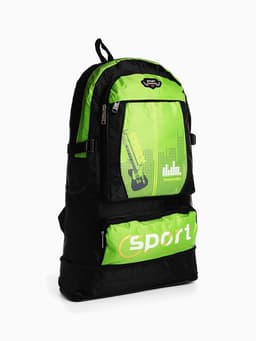 Рюкзак туристический, 35 л, с увеличением, с карманами, Guitar, зелёный