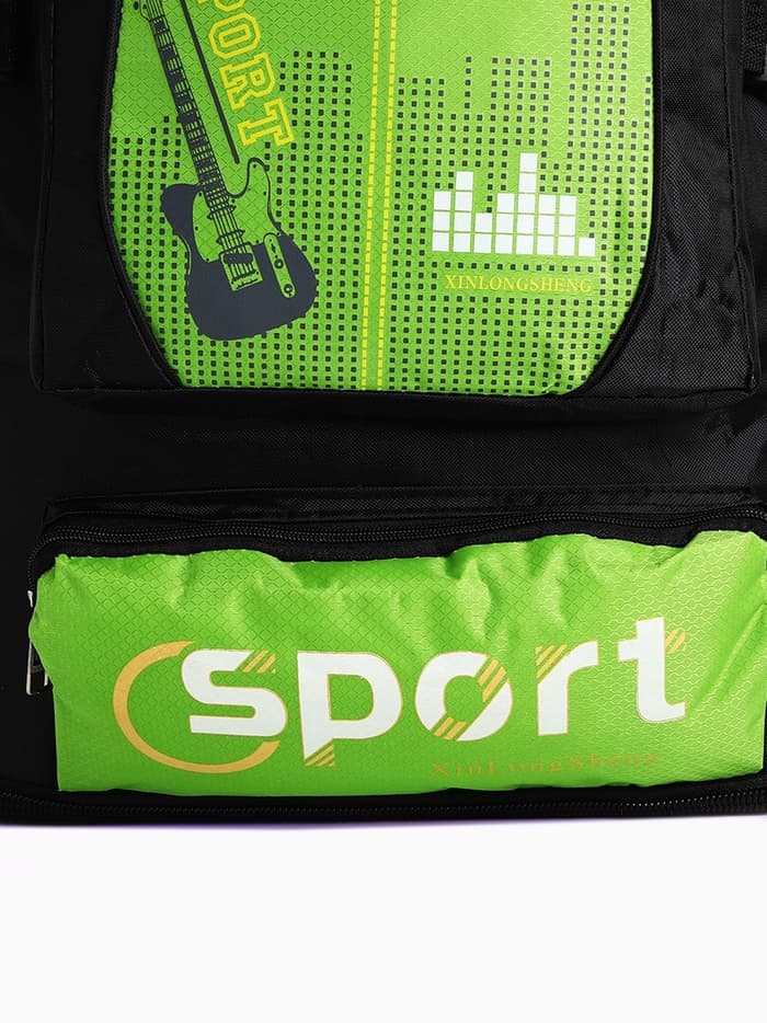 Рюкзак туристический, 35 л, с увеличением, с карманами, Guitar, зелёный