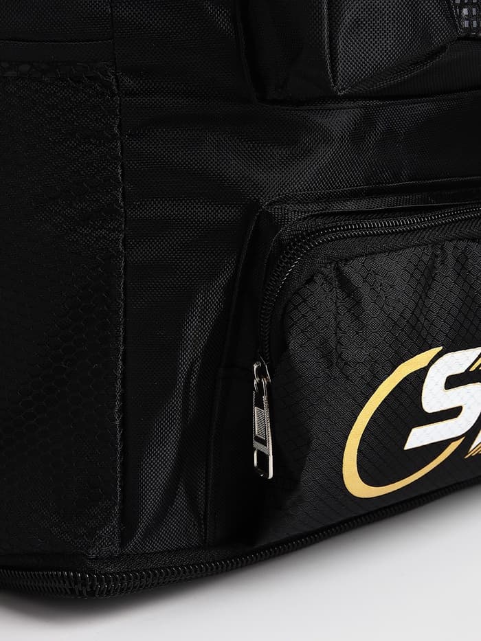 Рюкзак туристический, 35 л, с увеличением, с карманами, Sport XLS, чёрный