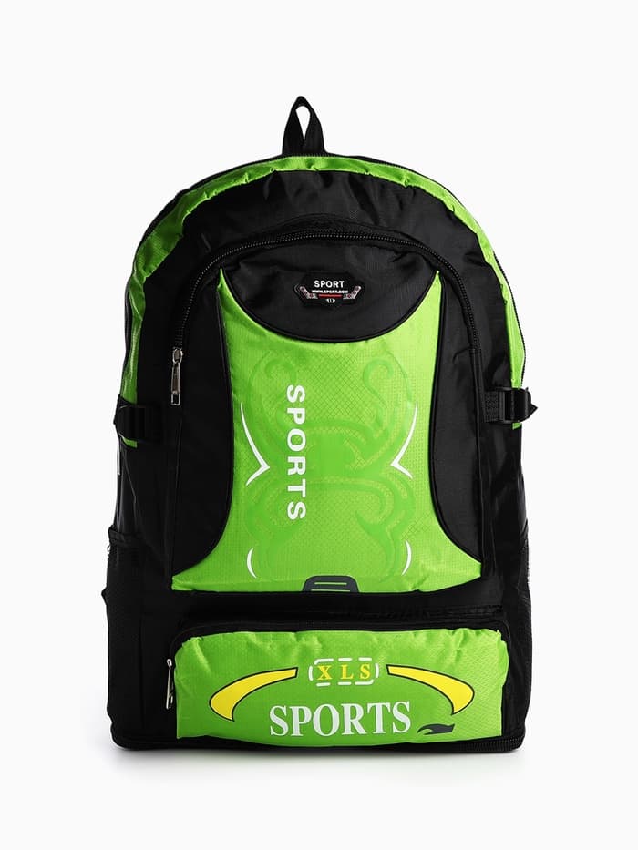 Рюкзак туристический, 35 л, с увеличением, с карманами, Sport XLS, зелёный