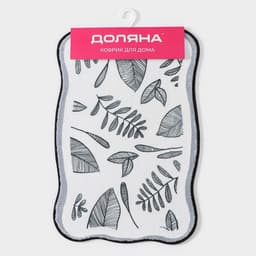 Коврик для дома Доляна «Ливьен», 40×60 см, белый