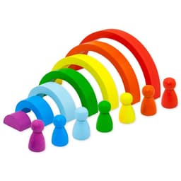 Пирамидка «Ступеньки. Радуга» Alatoys, 7 деталей