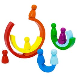 Пирамидка «Ступеньки. Радуга» Alatoys, 7 деталей