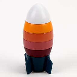 Деревянная пирамидка «Ракета», 7×7×17 см