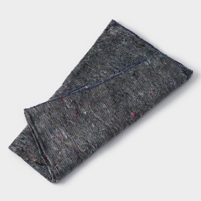 Салфетка - тряпка хозяйственная Доляна, 80×100 см, плотность 180 г/м², строчка 2.5 мм, с оверлоком, серая