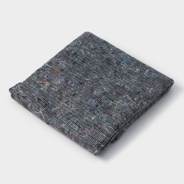 Салфетка - тряпка хозяйственная Доляна, 60×80 см, плотность 180 г/м², строчка 2.5 мм, с оверлоком, серая