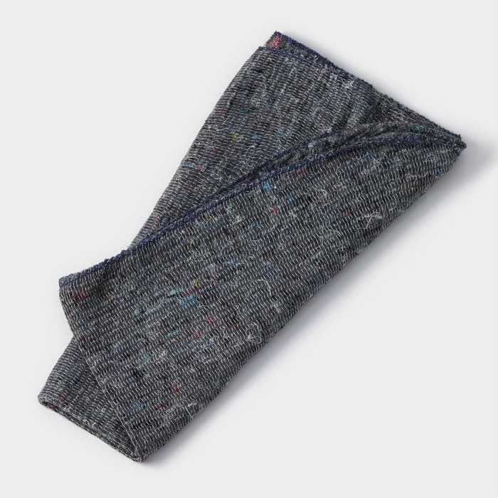 Салфетка - тряпка хозяйственная Доляна, 60×80 см, плотность 180 г/м², строчка 2.5 мм, с оверлоком, серая