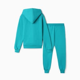 Костюм спортивный детский с начёсом: толстовка, брюки, изумрудный, рост 92 см