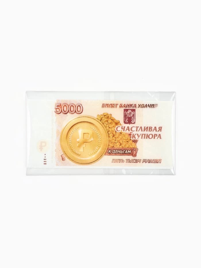 Вафельная съедобная бумага в виде денег «С 8 марта!», 1 шт.