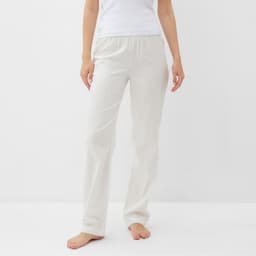 Брюки домашние женские KAFTAN Base, белые, размер 40-42