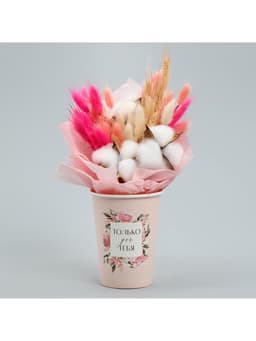 Стакан для цветов влагостойкий «Рамка цветы», 400 мл