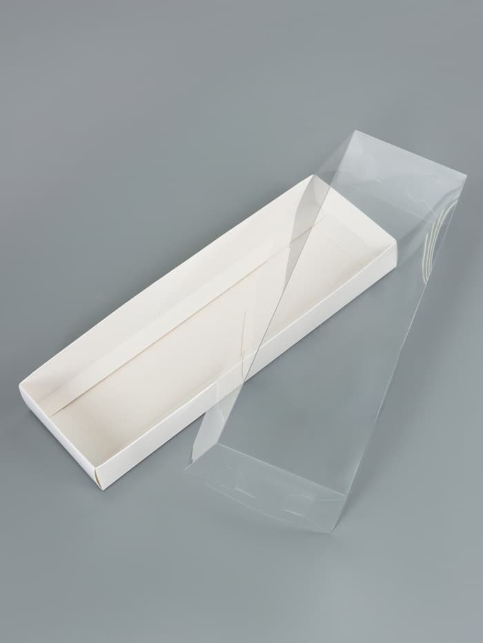 Коробка для муссовых пирожных, белый, 26×8.5×6 см