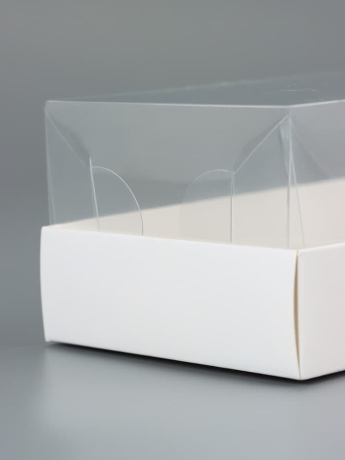 Коробка для муссовых пирожных, белый, 26×8.5×6 см