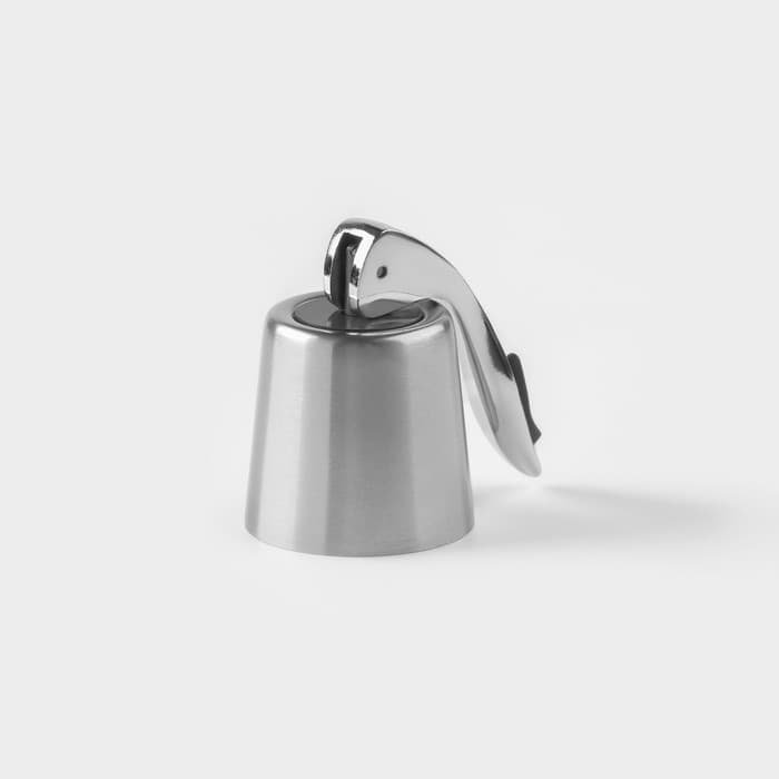 Пробка для бутылки Magistro Magnetto, 10.6 см, универсальная, серебристая