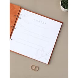 Книга пожеланий в деревянной обложке «Кольца», 21×21 см