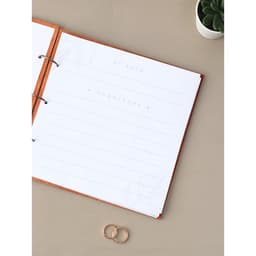 Книга пожеланий в деревянной обложке «Кольца», 21×21 см