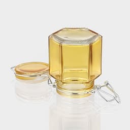 Банка для хранения сыпучих «Грани», 100 мл, 5.5×8 см, с бугельным замком, стекло, МИКС