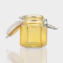 Банка для хранения сыпучих «Грани», 100 мл, 5.5×8 см, с бугельным замком, стекло, МИКС