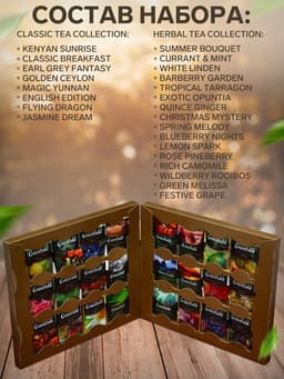 Чай «Гринфилд. Premium Tea», 24 вида, (96 пакетиков × 1.8 г)