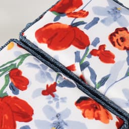 Шкатулка для рукоделия и шитья «Летние цветы на белом», хранение ниток, иголок, мелочи, 19×26×14.5 см