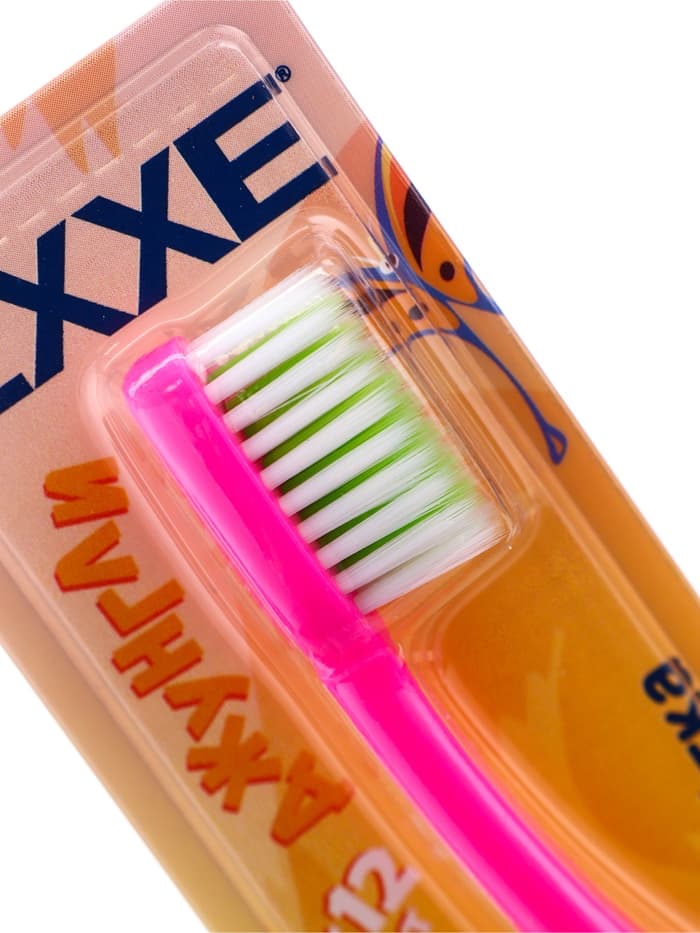 Детская зубная щетка EXXE school 6-12 лет, мягкая, МИКС