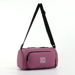 Сумка молодёжная на молнии, 35×13×15 см, розовая