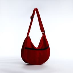 Сумка молодёжная на молнии, 32×10×20 см, красная