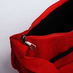 Сумка молодёжная на молнии, 32×10×20 см, красная