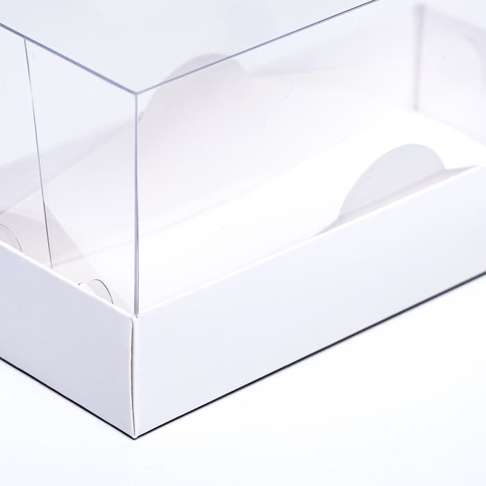 Кондитерская упаковка под рулет белая, 18×8×9 см