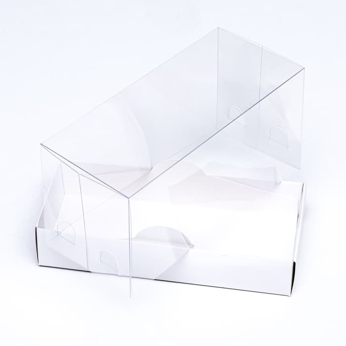 Кондитерская упаковка под рулет белая, 18×8×9 см
