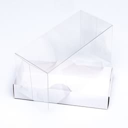 Кондитерская упаковка под рулет белая, 18×8×9 см